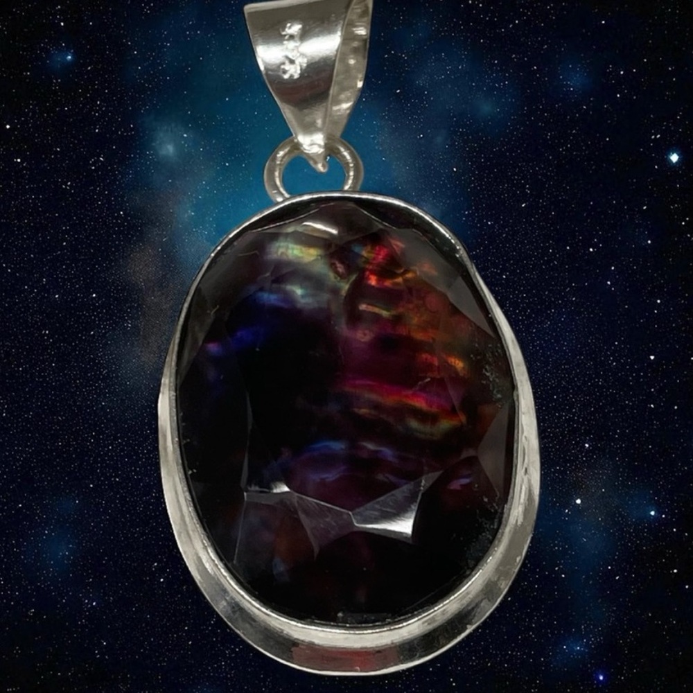 Natural Ammolite Multicolor Pendant  Untreated Gemstone - Picture 2 of 16